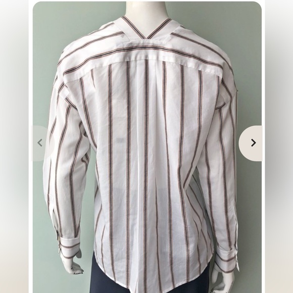 VINCE
TEXTURED STRIPE PULLOVER - OFF
WHITE - Picture 4 of 13